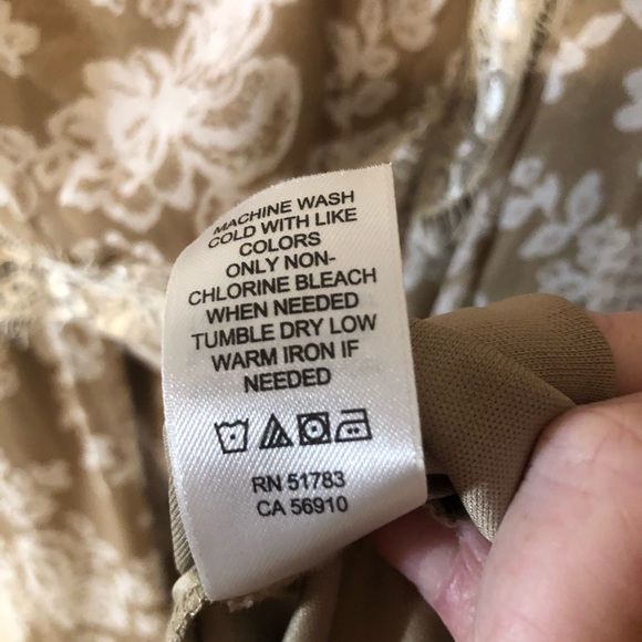 Studio Y Strapless Boho Style Dress XL with lace details Cottage core Coquette - Picture 6 of 8